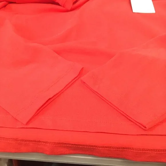 Women's Wild Fable Red Long Sleeve Crew Neck Cropped T Shirt NWT Choose Size - Picture 3 of 6